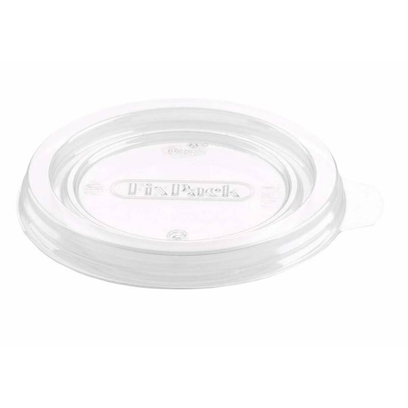 Låg til Fixpack plastbakke rund 110ml APET klar