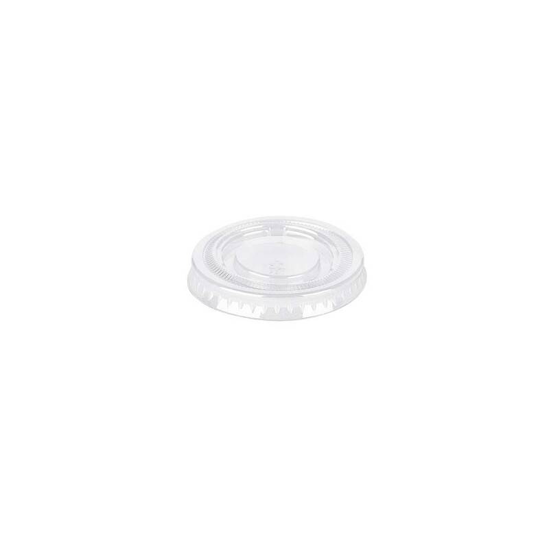 Låg til dressingbæger Ø44mm PET 30ml klar, 100 stk