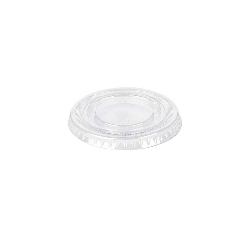 Låg t/dressingbæger PS 60ml (2oz) klar 100stk/pak