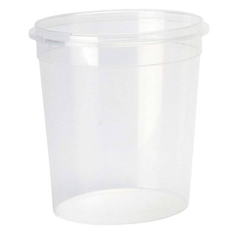 Plastbøtte + låg handy-lock PP 1025ml Ø118mm
