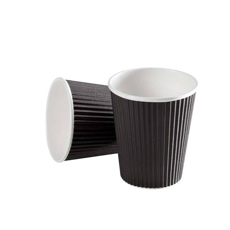 Espresso papkrus Black line Ripple Wall 11cl sort