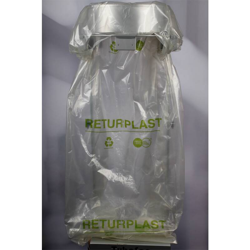 Affaldssække returplast 56 my 850x1600x0,056mm 200 liter klar