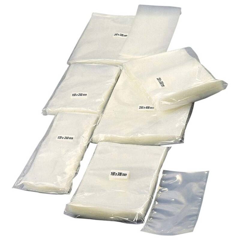 Vakuumpose 90my 12x35cm uden riller, 100 stk