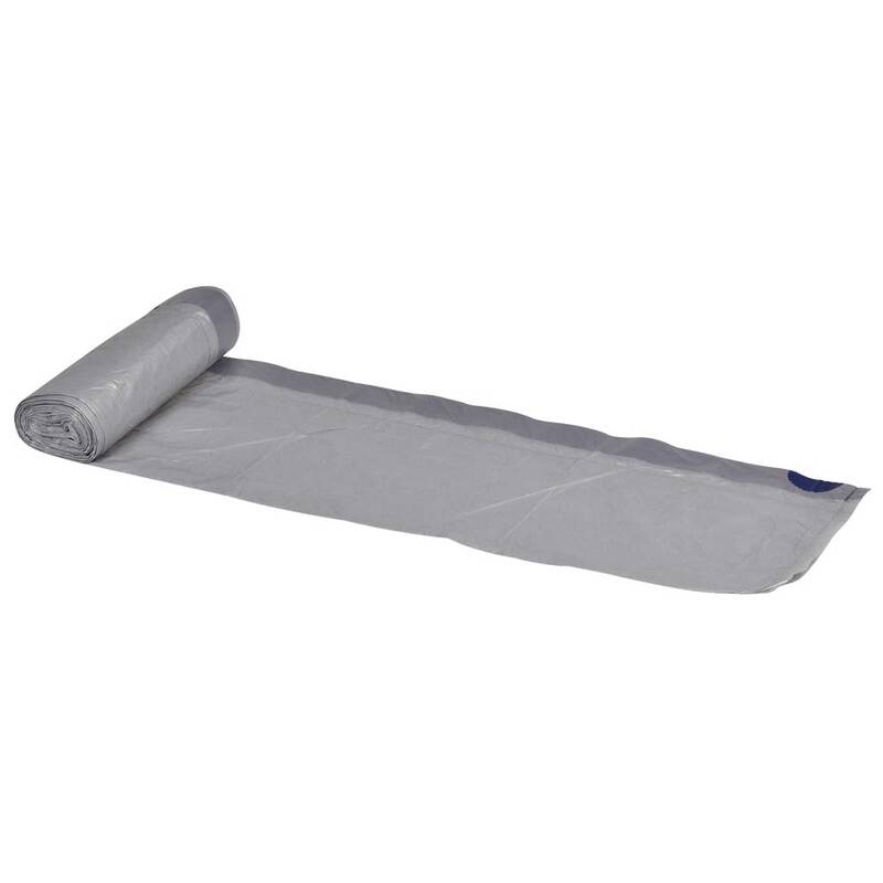Affaldspose med snøreluk 12 my 44x50cm LLDPE 20 liter grå