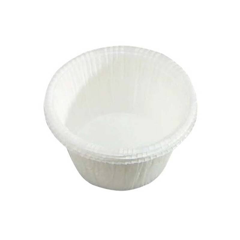 Muffinkapsel med kant Ø50x35mm hvid, 200 stk