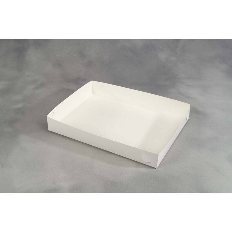 Smørrebrødsæske hvid 45x32x6,5cm 100stk/pak