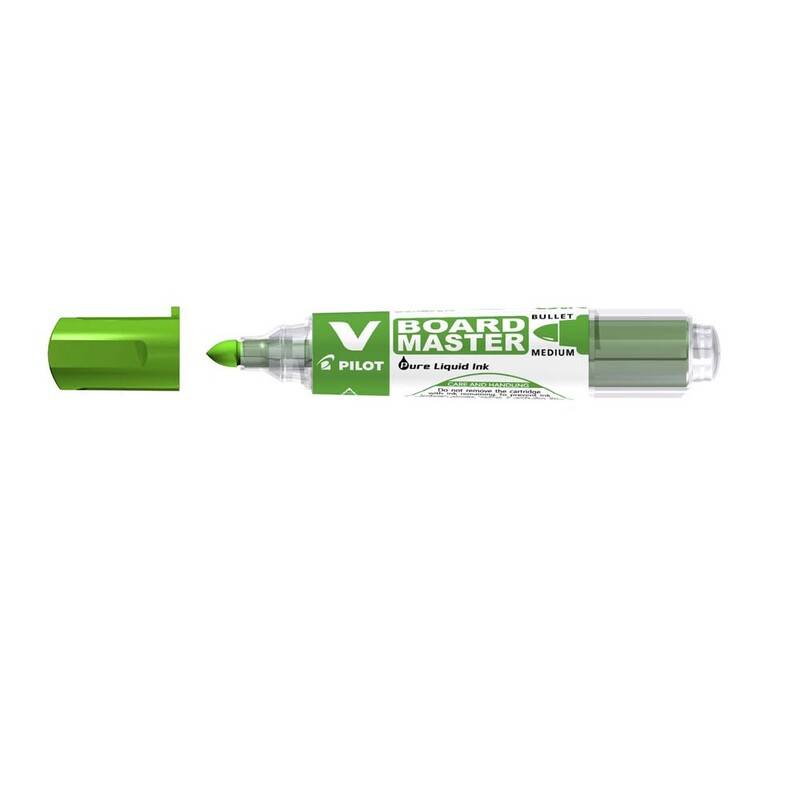 Pilot BeGreen Master V Board whiteboardmarker med rund spids grøn
