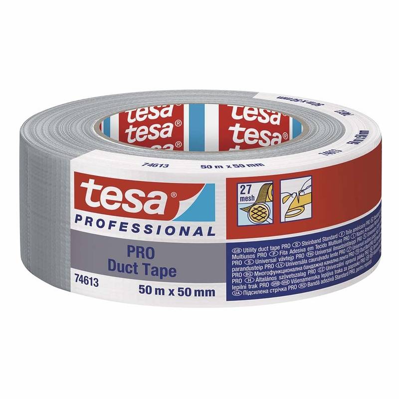 Tesa lærred tape 4613 Duct tape 48mmx50m grå