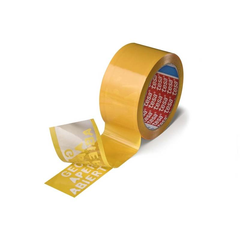 Tesa tyverisikringstape 48mmx50m 64007 gul/klar