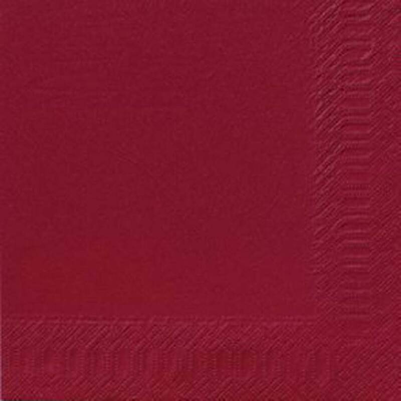 Duni servietter 40x40 cm 3-lags bordeaux