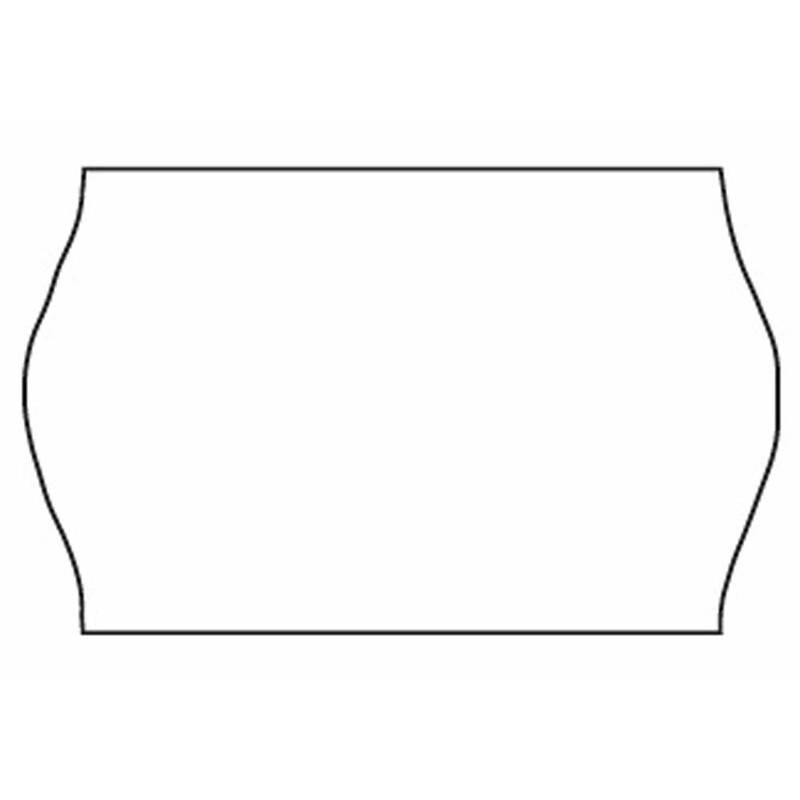 Meto etiketter 26x16mm frost lim 5 hvid, 1200 stk