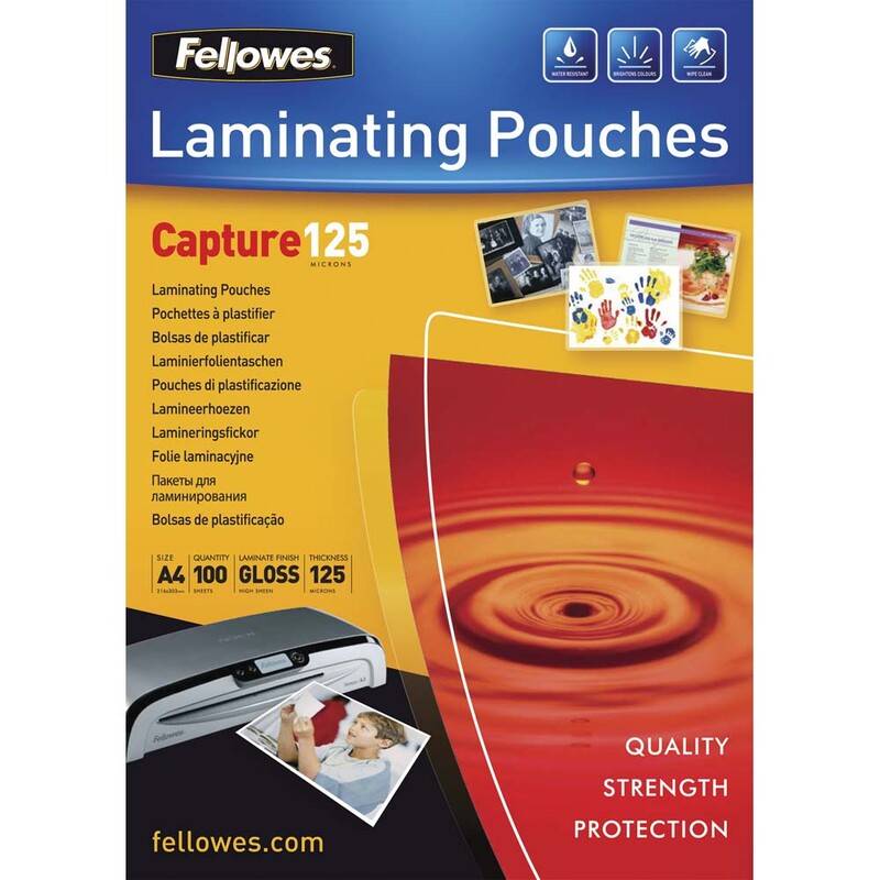 Fellowes lamineringslommer A4 125 mic blank
