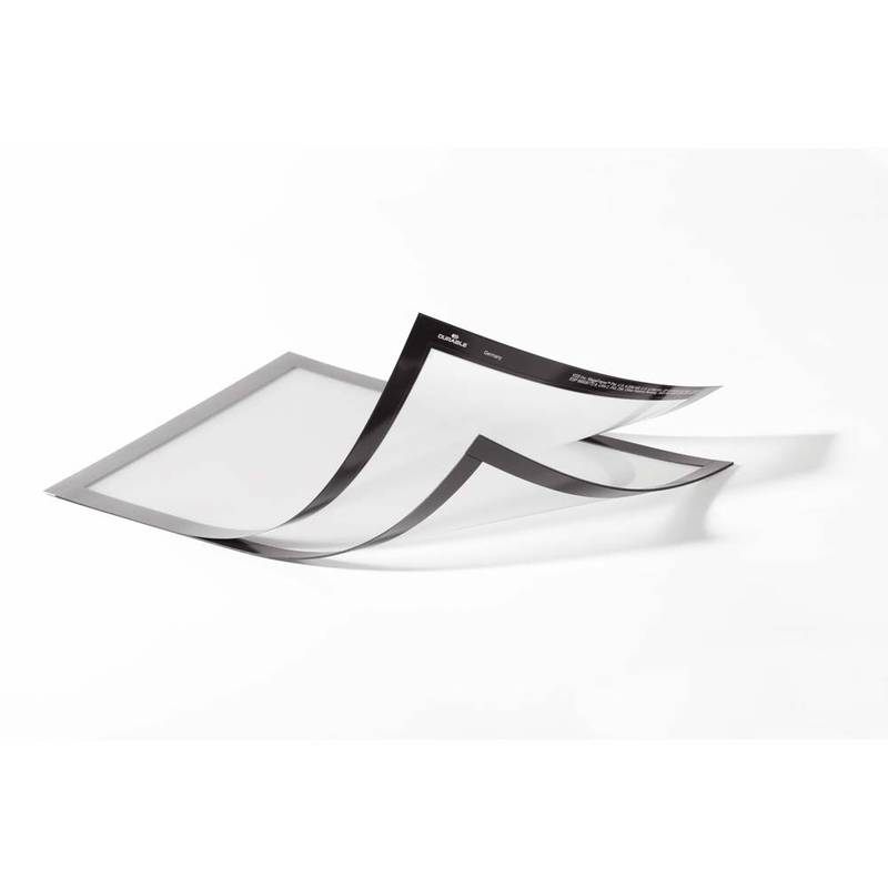 Durable Duraframe A4+ magnetisk skilt med sølv ramme