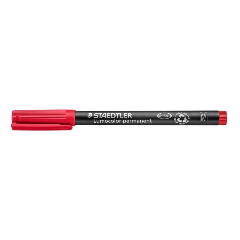 Staedtler Lumocolor M 1,0mm 317-2 permanent rød