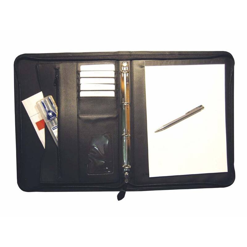 Office dokumentmappe A4 med 4 ringe sort