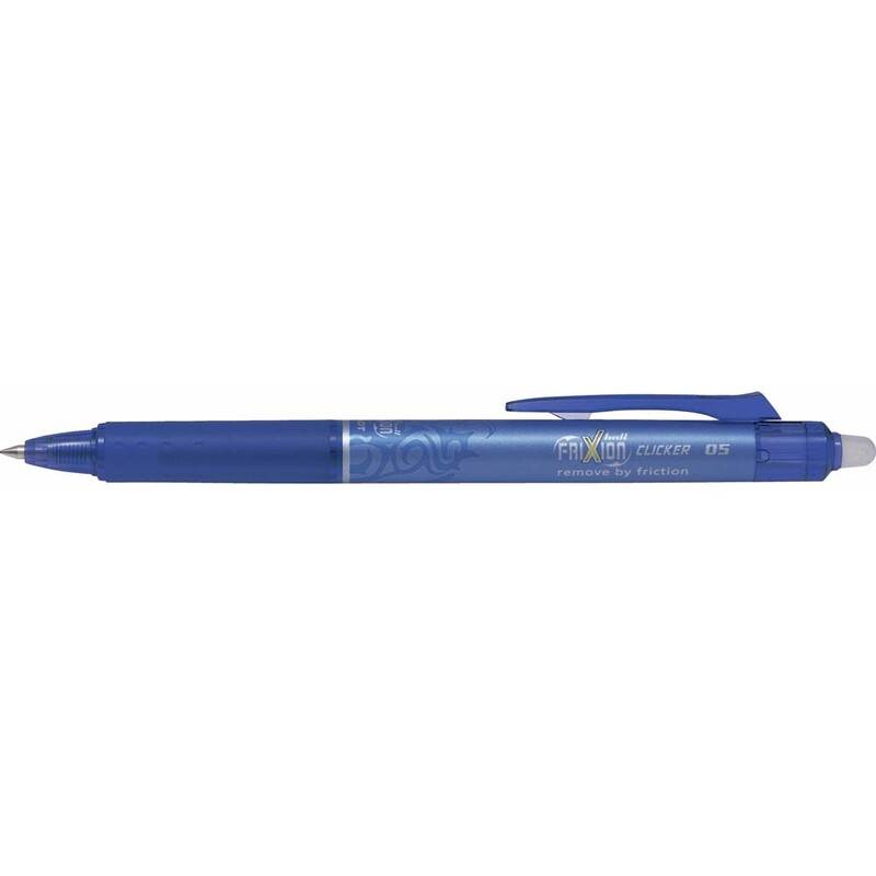 Pilot FriXion Clicker kuglepen fine 0,5mm blå