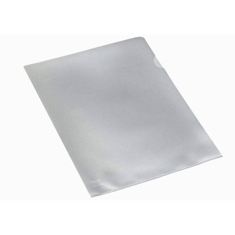Bantex charteque A4 0,11mm åben top/side præget, 100 stk