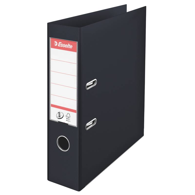 Esselte No 1 Power brevordner A4 PP 75mm sort