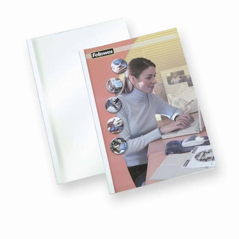 Fellowes limomslag A4 1,5mm 1-8 sider hvid