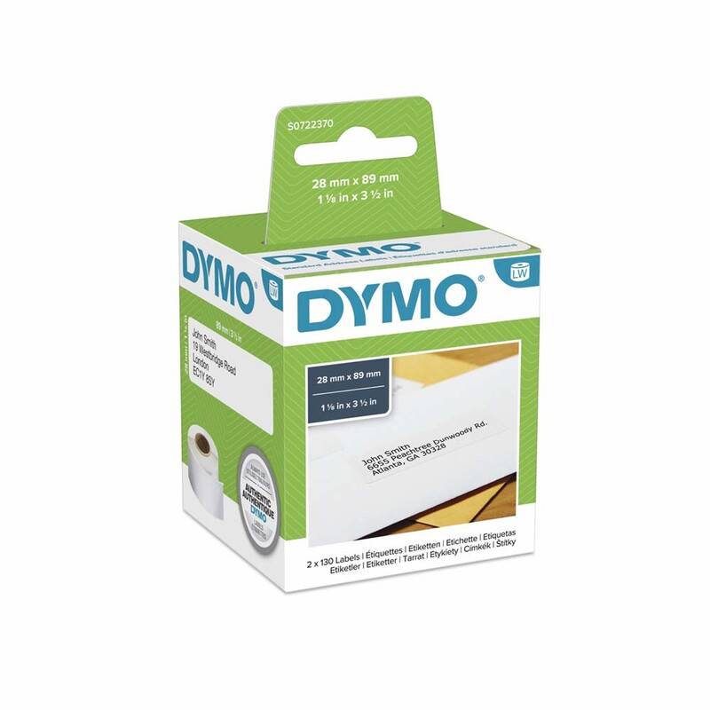 Dymo 99010 LabelWriter adresseetiket 89x28mm S0722370 hvid