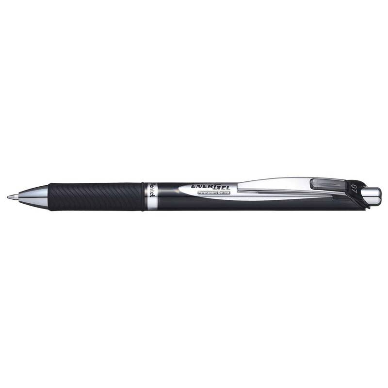 Pentel EnerGel BLP77-A rollerpen permanent sort