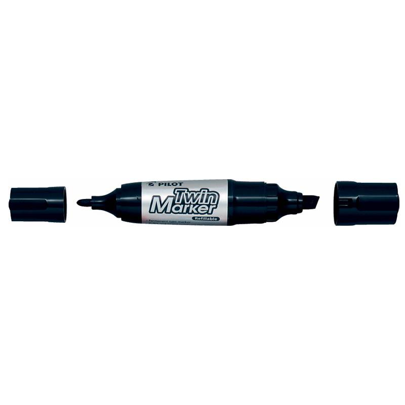 Pilot Twin Jumbo BG marker med 2 spidsbredder sort