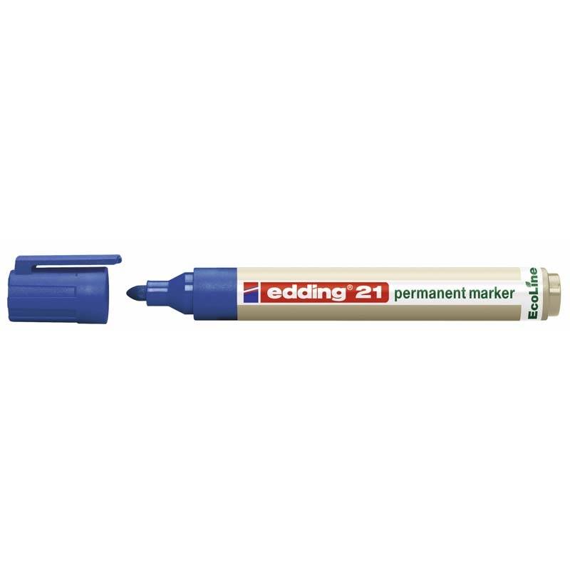 Edding 21 Ecoline marker permanent blå
