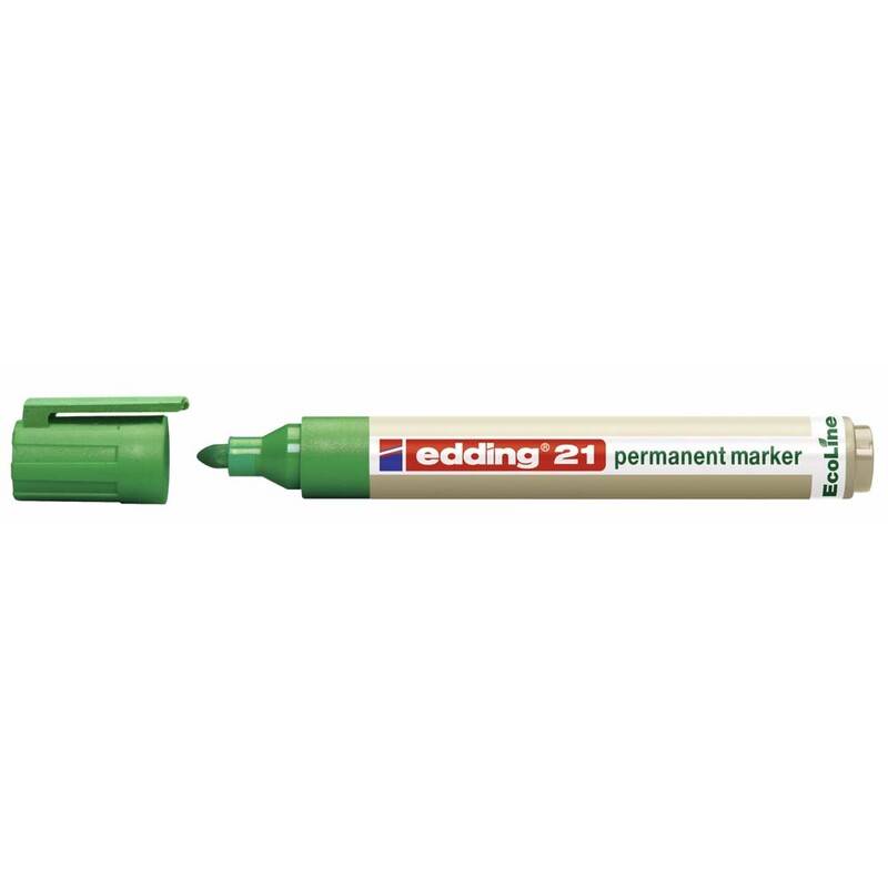 Edding 21 Ecoline marker permanent grøn