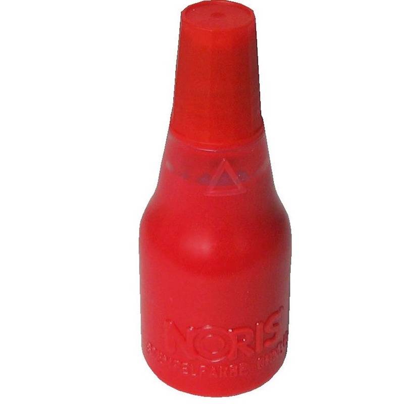 Noris 110 stempelfarve 25ml til gummi rød