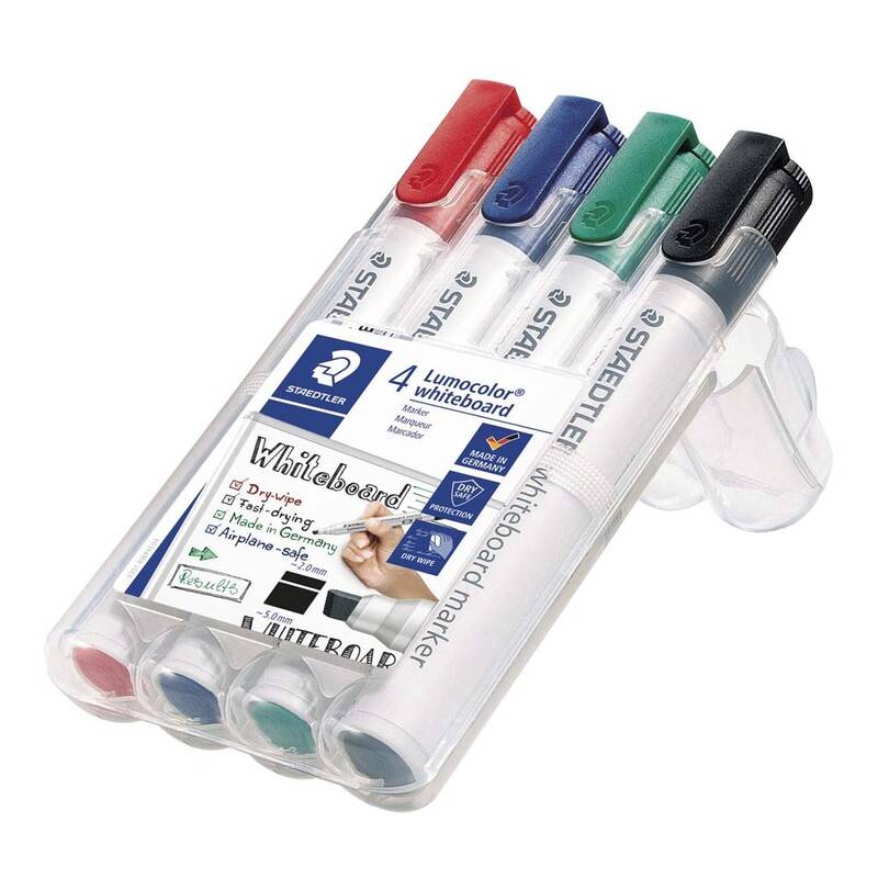 Lumocolor 351 BWP-4 whiteboardmarker 2-5mm, sæt med 4 farver