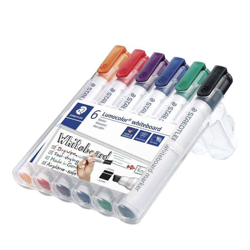 Lumocolor 351 BWP-6 whiteboardmarker 2-5mm, sæt med 6 farver