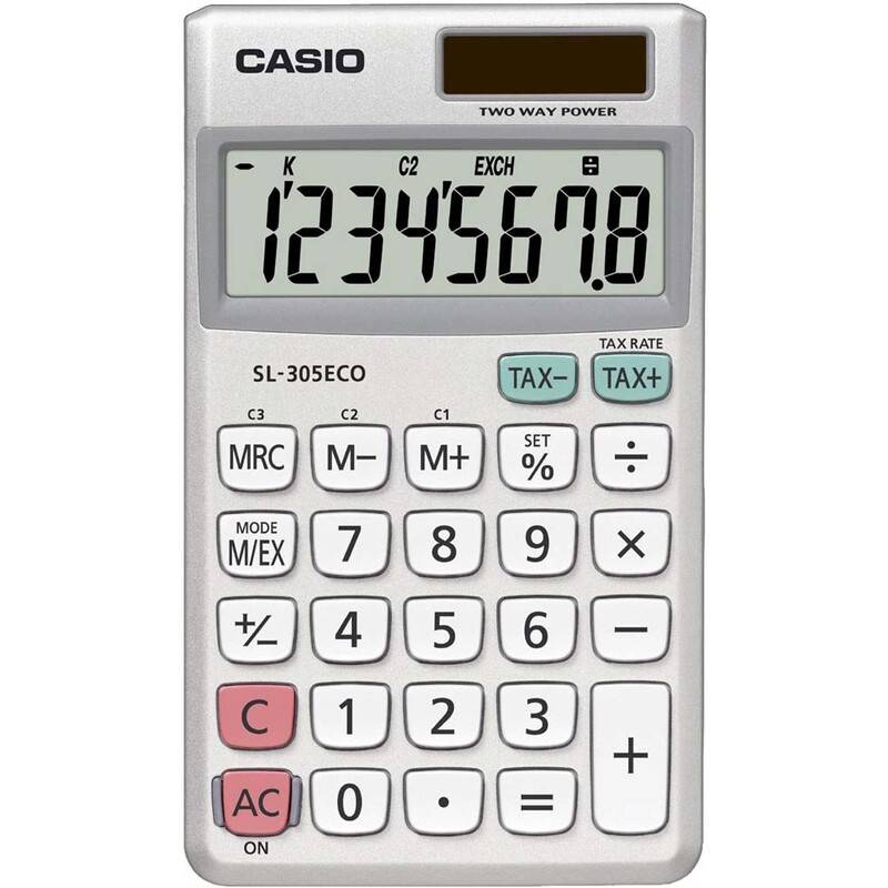 Casio SL-305ECO bordregner med 8 cifre