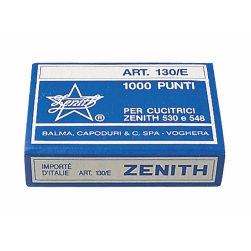 Zenith hæfteklammer stål Zenith 130/E 1000stk/æsk
