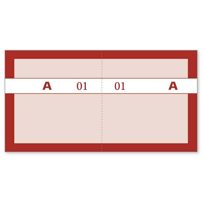 Kuponbøger nr. 4 1-100 rød