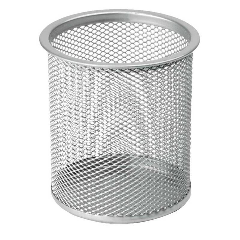 Office penneholder tråd Ø9x10cm metal sølv