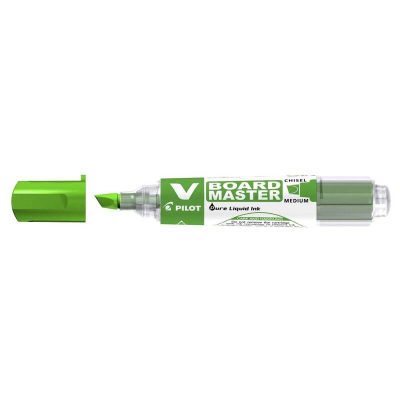 Pilot BeGreen Master V-Board whiteboardmarker med skrå spids grøn