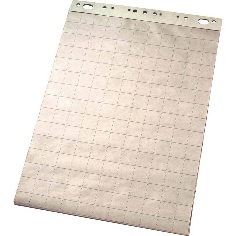 Esselte flipoverpapir Økonomi 55 x 71 cm blank og kvadreret, 50 ark