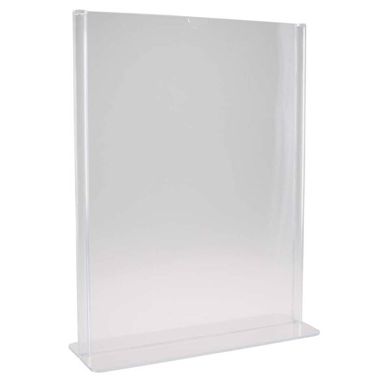 Brochuredisplay A4 T-form til bord klar