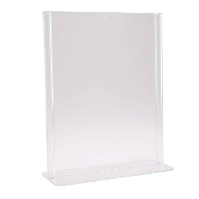 Brochuredisplay A6 T-form til bord klar