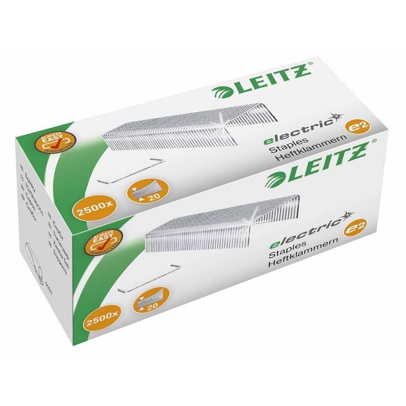 Leitz e2 hæfteklammer stål, 2500 stk