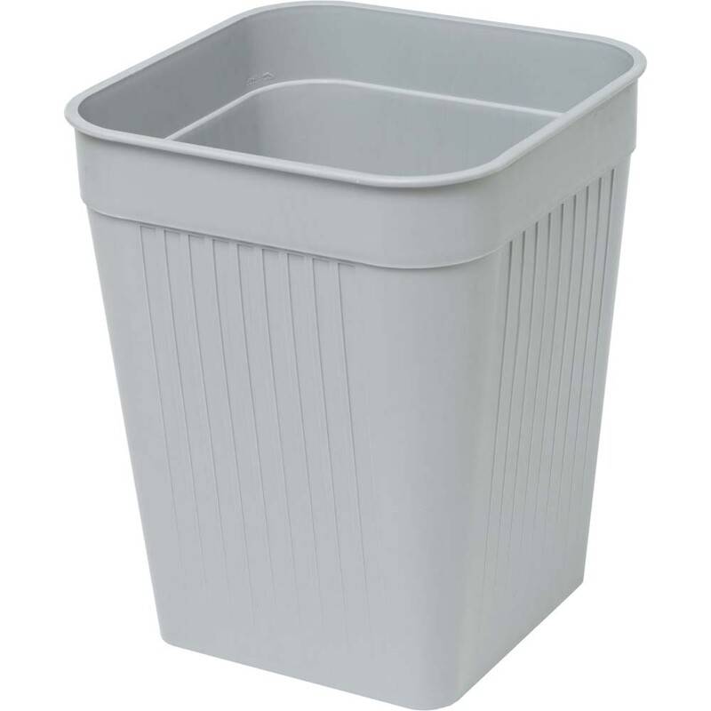 Orth papirkurv firkantet 321x260x260mm 14 liter plast, grå