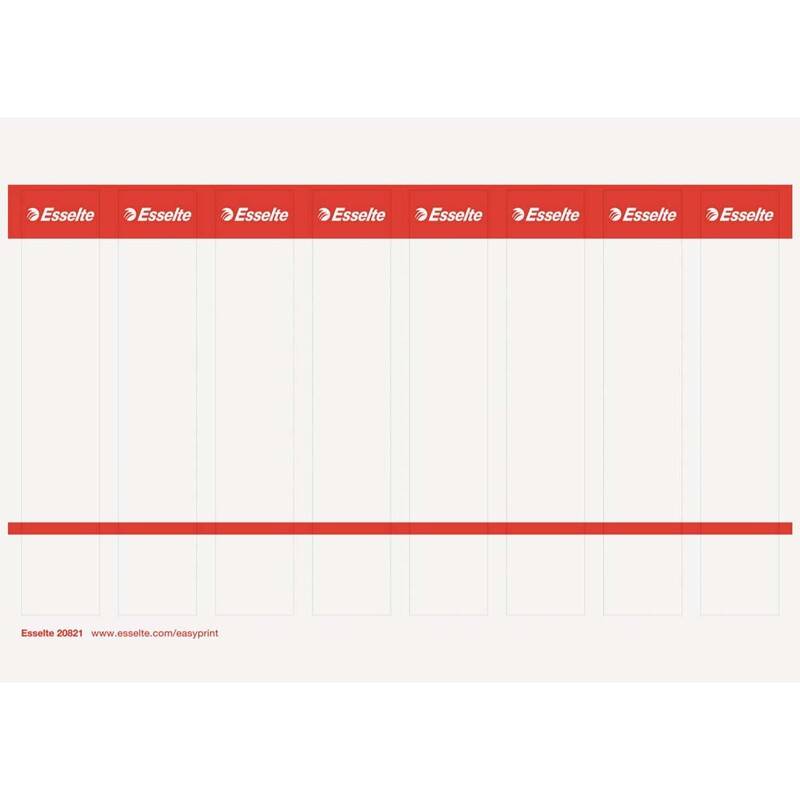 Esselte printbare rygetiketter til brevordner 50mm, 80 stk
