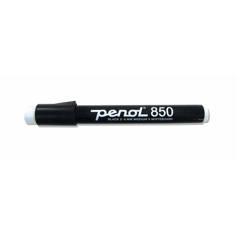 Penol Whiteboardmarker 850 2-5mm med 2-5mm skrå spids sort