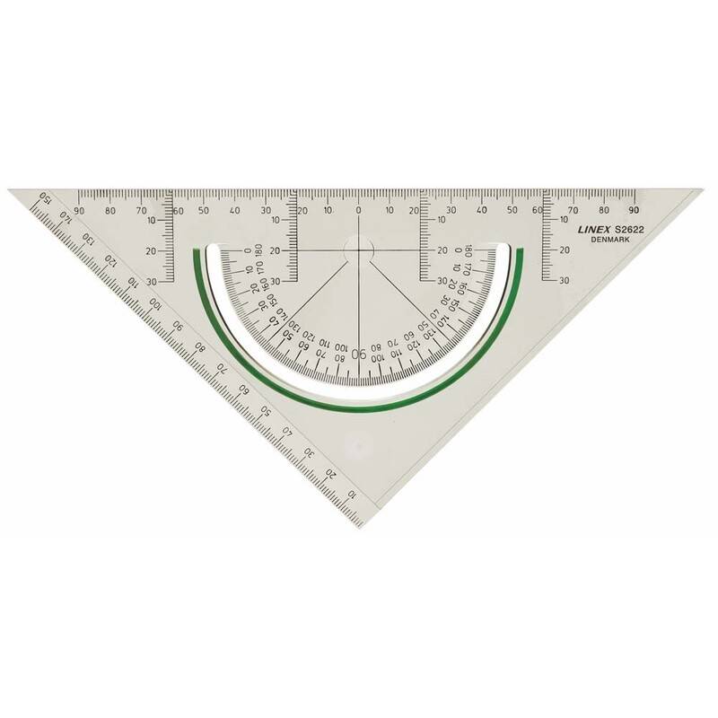 Linex S2622 geometritrekant med vinkelmåler