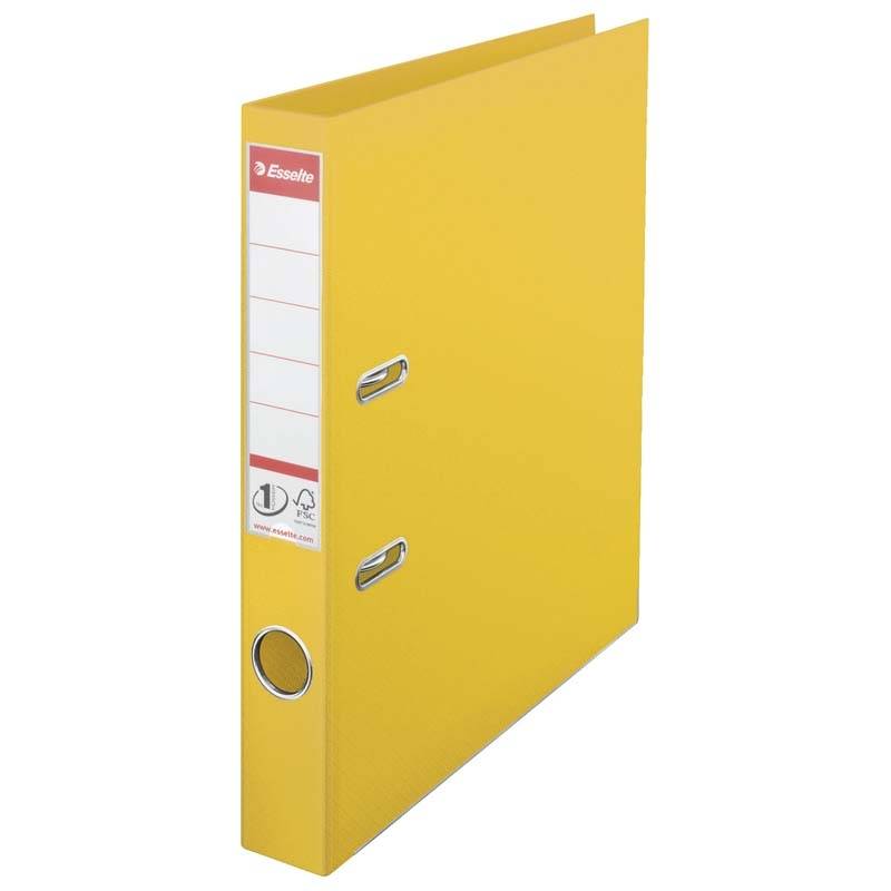 Esselte No 1 Power brevordner A4 PP 50mm gul