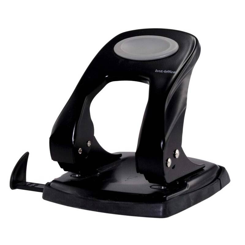 Office hulapparat 2-huls sort, 40 ark, støbt metal