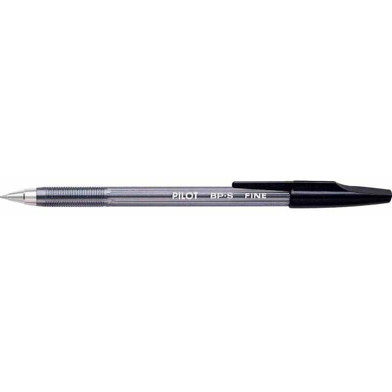 Pilot BP-S-F kuglepen med hætte 0,7mm sort