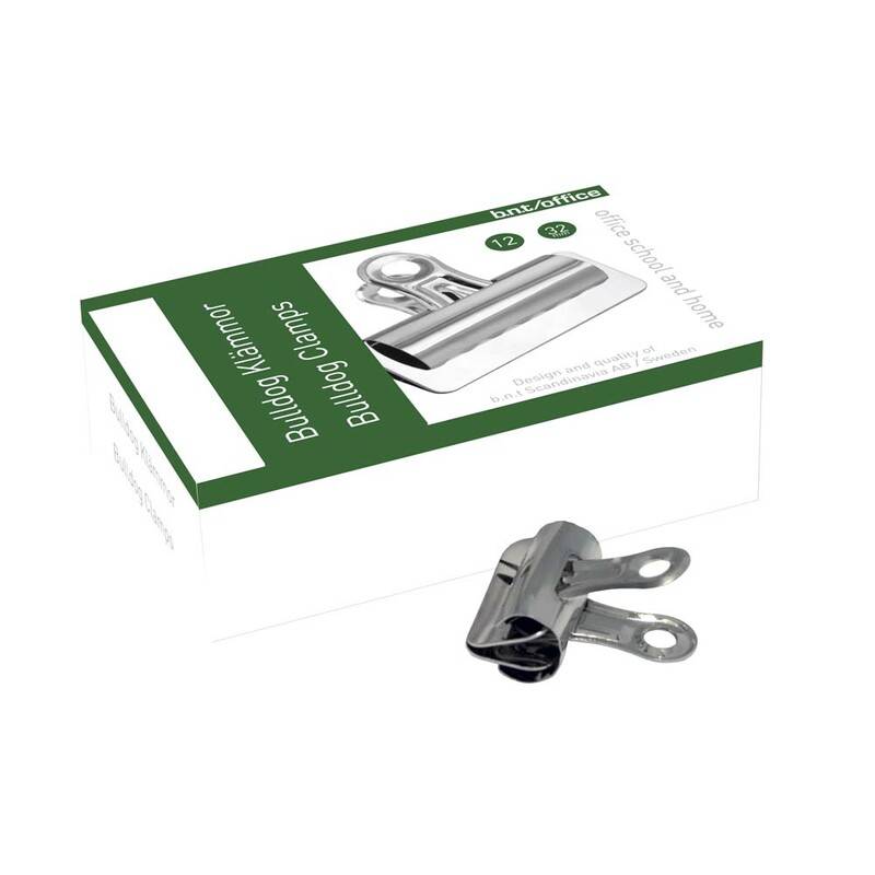 Office papirklemme Bulldog 32mm stål