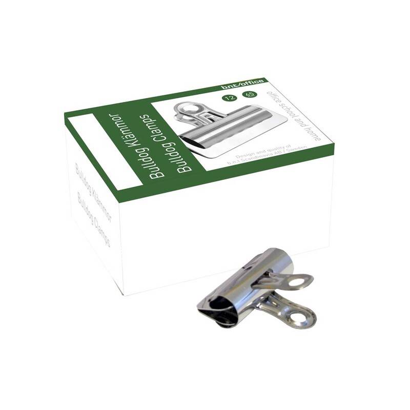 Office papirklemme Bulldog 65mm stål