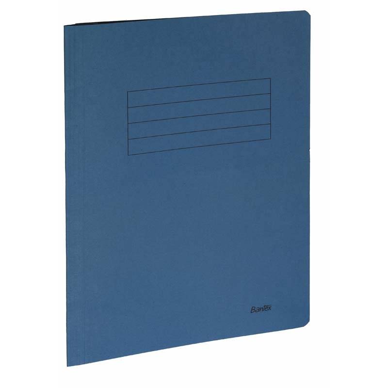 Bantex arbejdsmappe 318x240mm med skrivefelt blå